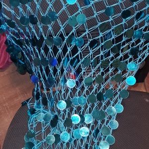 Mermaid Costume Net Scarf Zumba Halloween,Ccostume